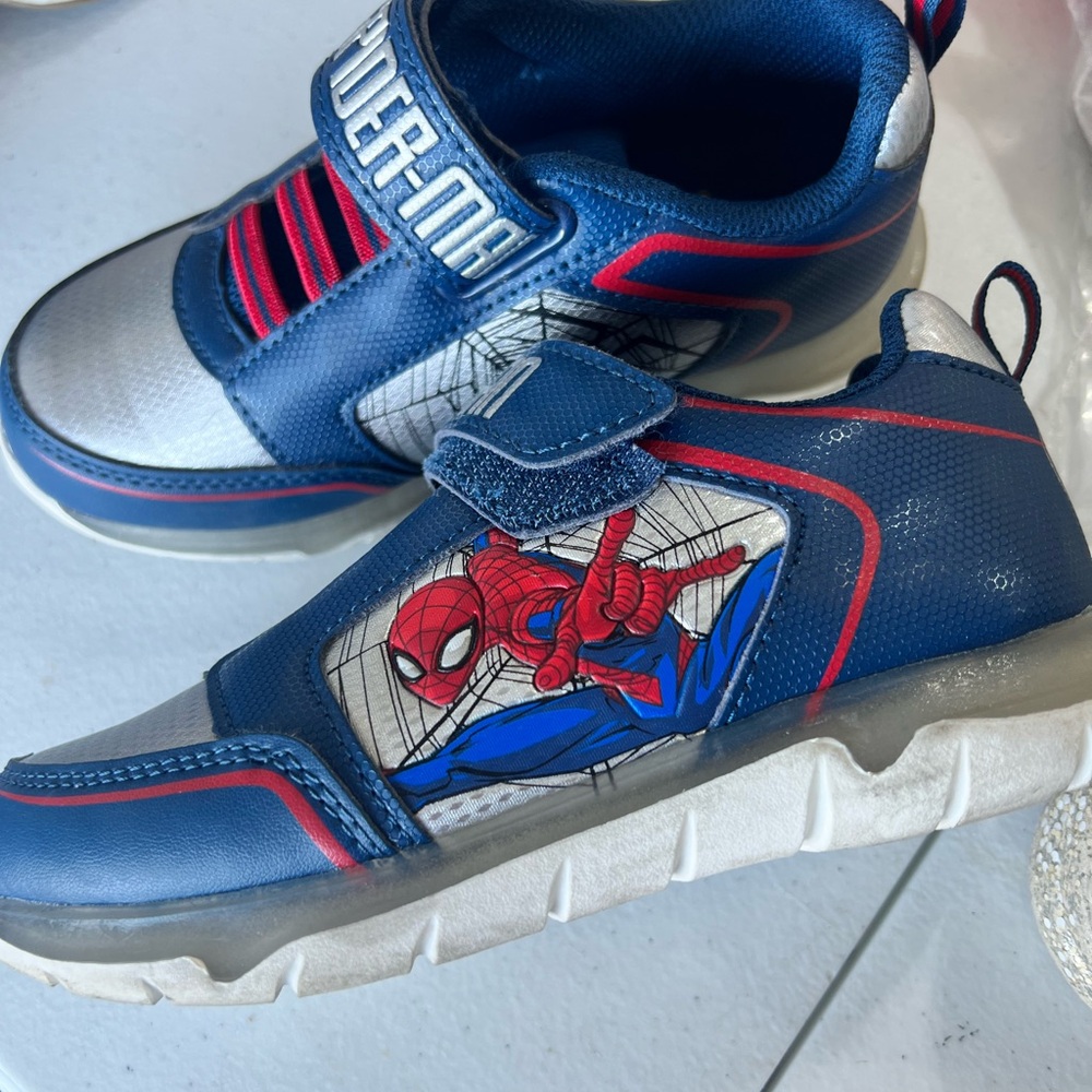 Spiderman Blue and Red Sneakers with Sporty Design
